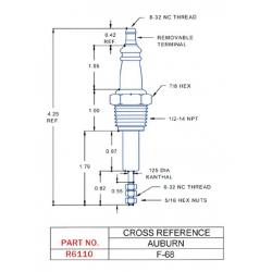 R6110 ELECTRIC FEED-THROUGH / REPL AUBURN F-68 & CA240