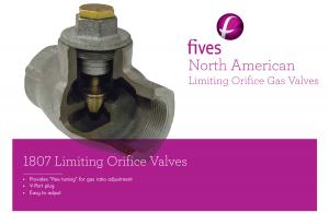 1807-0-H  FIVES HIGH PRESSURE LIMITING ORIFICE VALVE 3/4" NPT