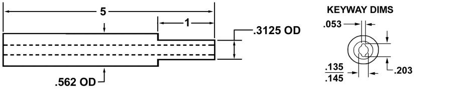 17958 SPECIAL GLAZED CERAMICS 5" L X 9/16 OD OAL AND 1" X 5/16 OD 17958 SPECIAL GLAZED CERAMICS 5" L X 9/16 OD OAL AND 1" X 5/16 OD