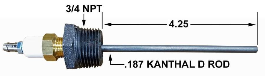 25480 REPL. NORTH AMERICAN FLAME ROD 4-25432-1