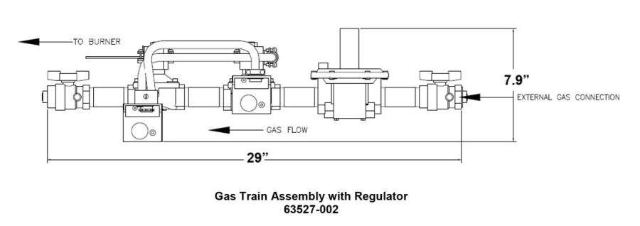 63527-002  GAS TRAIN KIT  2" OD -10 UL T1 RY NA AN