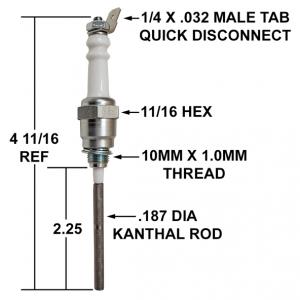CA658 FLAME ROD / REPLACES AUBURN FRS-9