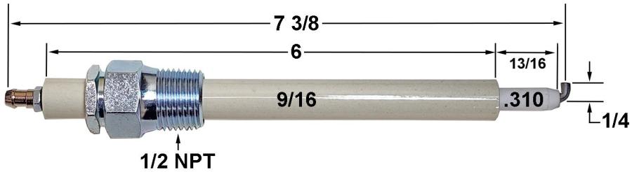 HAU53400X002 HAUCK REPLACEMENT IGNITER 53400X002 - PREV P/N XX1912 HAU53400X002 HAUCK REPLACEMENT IGNITER 53400X002 - PREV P/N XX1912