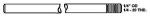 40002S - STAINLESS STEEL PROBE - 24" L X 1/4" DIA. WITH 1/4-20 THREAD