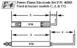 40263 POWERFLAME ELECTRODE KIT