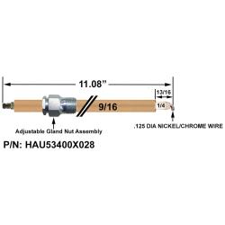HAU53400X028  HAUCK REPLACEMENT IGNITER 53400X028 / 11.08" OAL HAU53400X028  HAUCK REPLACEMENT IGNITER 53400X028 / 11.08" OAL