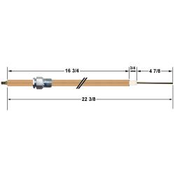 HAU55908X007  HAUCK REPLACEMENT FLAME ROD 55908X007 - PREVIOUSLY P/N: 21866 HAU55908X007  HAUCK REPLACEMENT FLAME ROD 55908X007 - PREVIOUSLY P/N: 21866