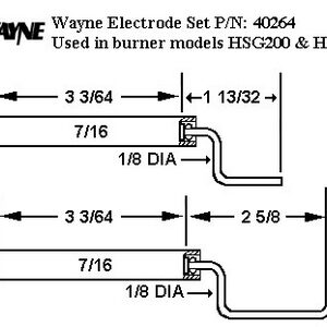 40264 WAYNE IGNITOR / FLAME ROD HSG KIT FOR HSG200 & HSG400