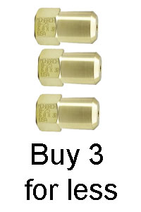 3 PACK OF B-25 WATER NOZZLE ONLY - 6.030 X 1/2" (f)NPT - SAVE $75.00