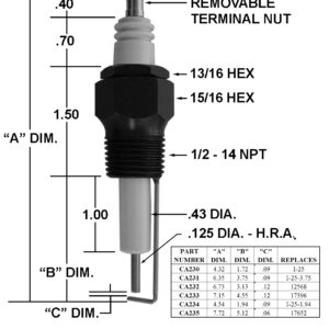 CA233 IGNITER ECLIPSE 17396