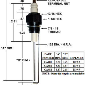 CA482 IGNITER REPLACES IC-9-5
