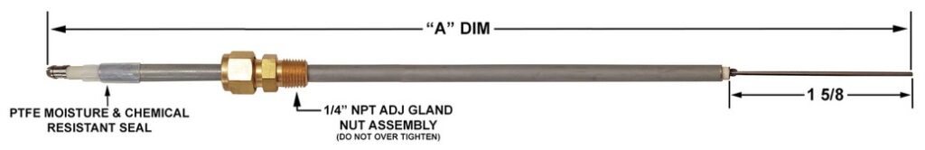 EC100602-12 FLAME ROD REPL ECL 100602-12 / OAL = 29 1/4"