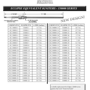 EC150000-9  ELECTRODE REPL ECL 150000-9   O.A.L. = 26.8" (26 13/16")