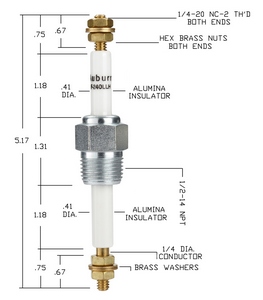 F-240LLH AUBURN FEED-THROUGH ELECTRODE, CS13066