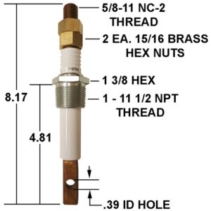 F-670-1 AUBURN FEED-THROUGH ELECTRODE