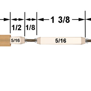 HAU400099X002 FLAME ROD REPL HAUCK 400099X002 - PREVIOUSLY P/N: XX1912