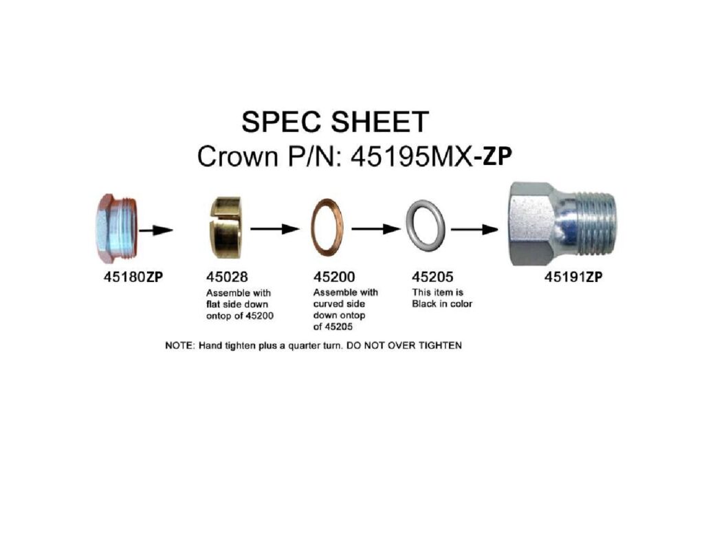 45195MX-ZP MAXON GLAND NUT ASSY TO FIT 9/16 INS - ZINC PLATED SEALED