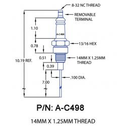 A-C498 IGNITER REPL I-33-6 W/7" TIP / R6071 W/7" TIP A-C498 IGNITER REPL I-33-6 W/7" TIP / R6071 W/7" TIP