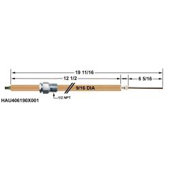 HAU406190X001 HAUCK REPL. FLAME ROD FOR MODEL PBG-2000 HAU406190X001 HAUCK REPL. FLAME ROD FOR MODEL PBG-2000